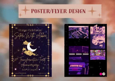 Animated poster or flier for events