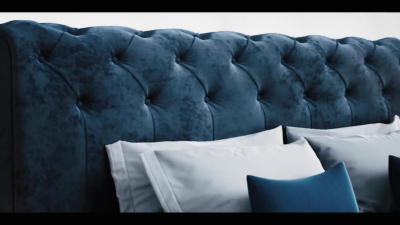 Photorealistic 3D Model of Bed & Nightstands | 3ds Max + V-Ray