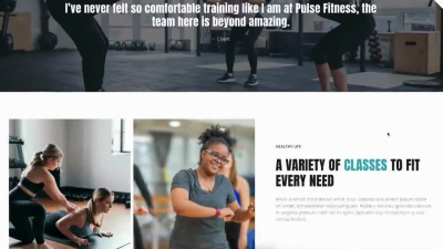 A website for gym website, fitness trainer, coach, yoga, personal trainer