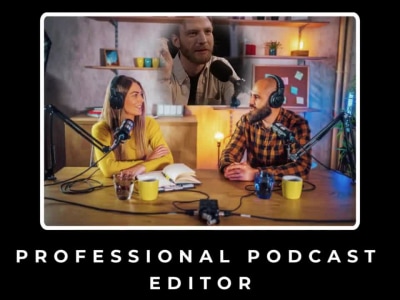 Podcast audio professionally edited for Spotify, Apple Podcasts,  YouTube