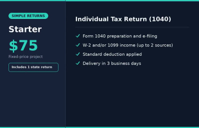 US Individual & Corporate Tax Preparation