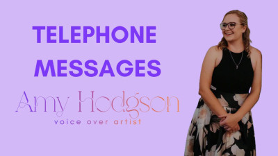 A professional female voice for your telephone messages