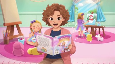 AI animated children's book video, storybook trailer and kids animation
