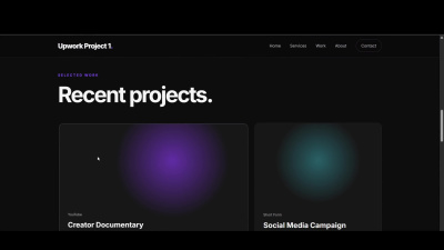 A modern responsive website or landing page | Upwork