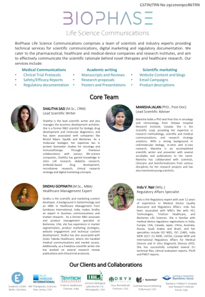 BioPhase Life Science Communications Team