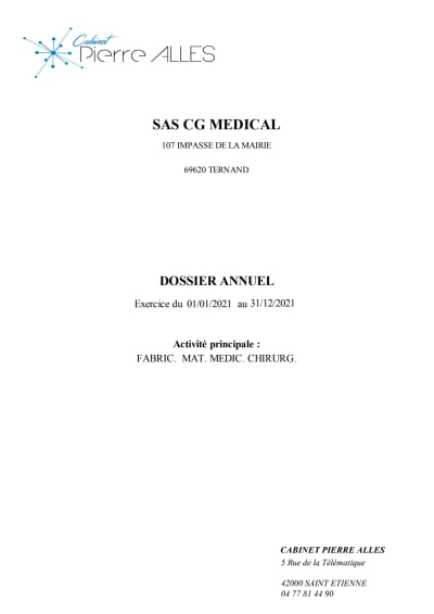 Company Financial Accounts Translation from French into English