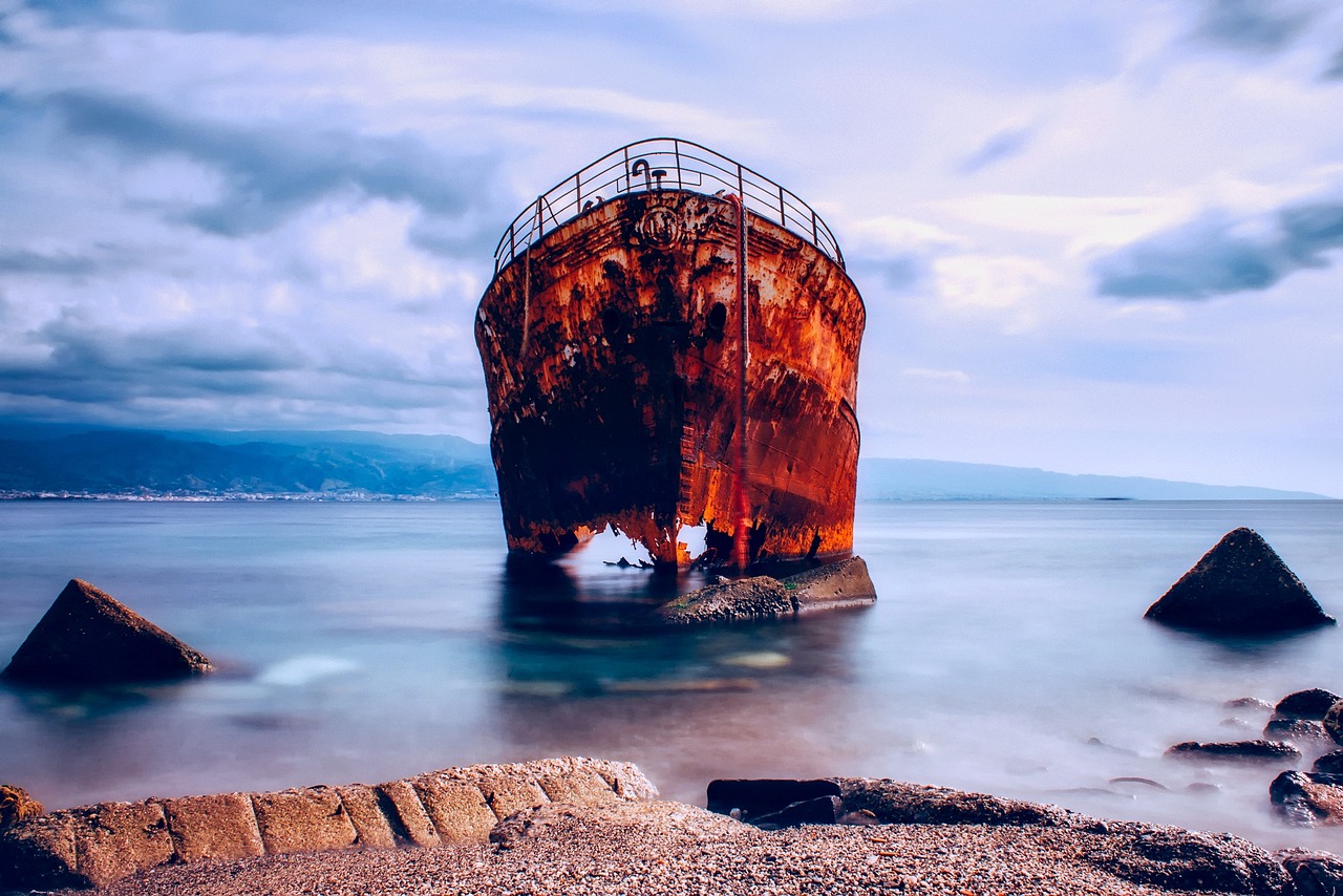 Shipwreck remains used in historic dress design