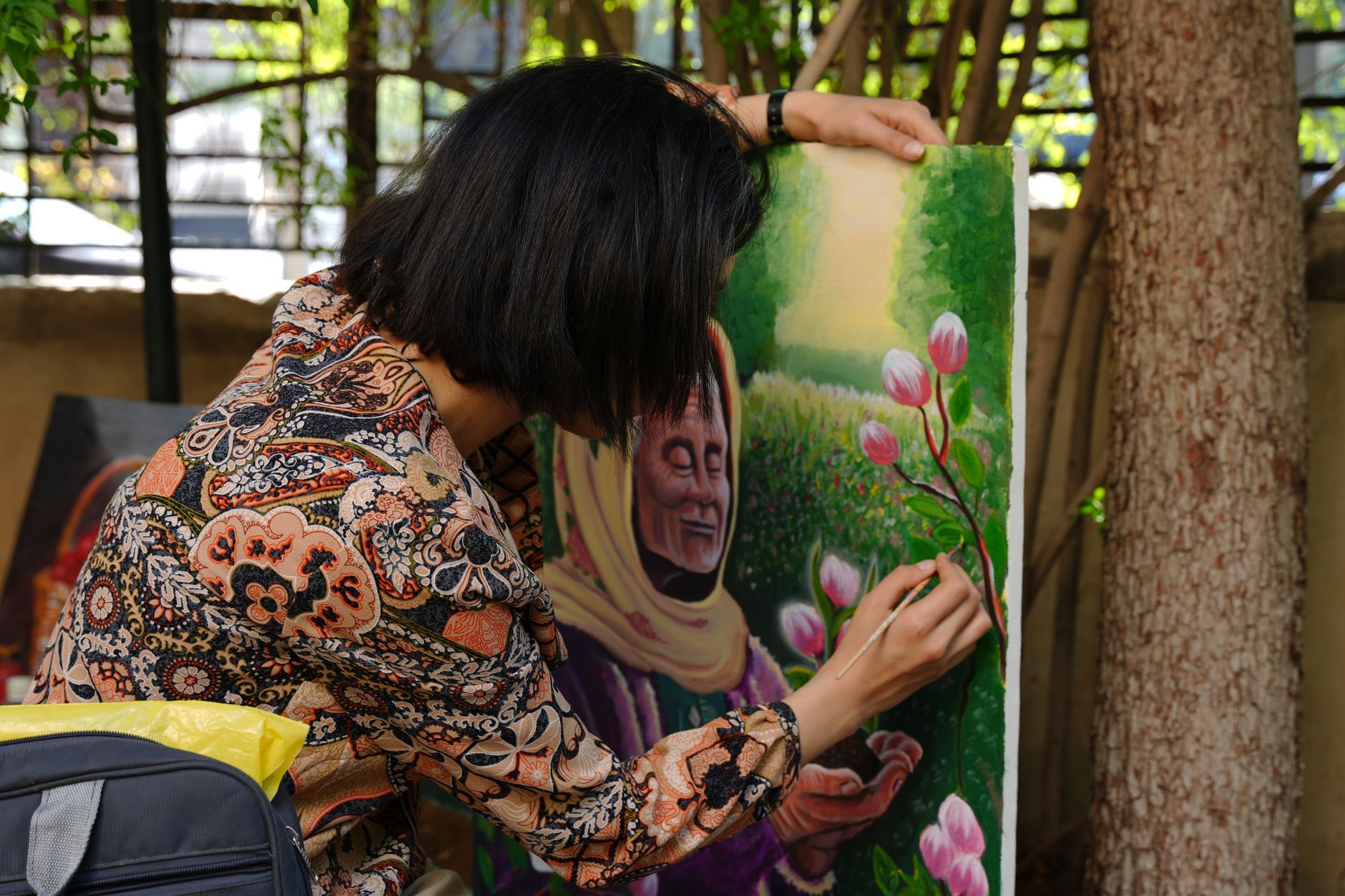 Syrian artist paints vivid childhood memories