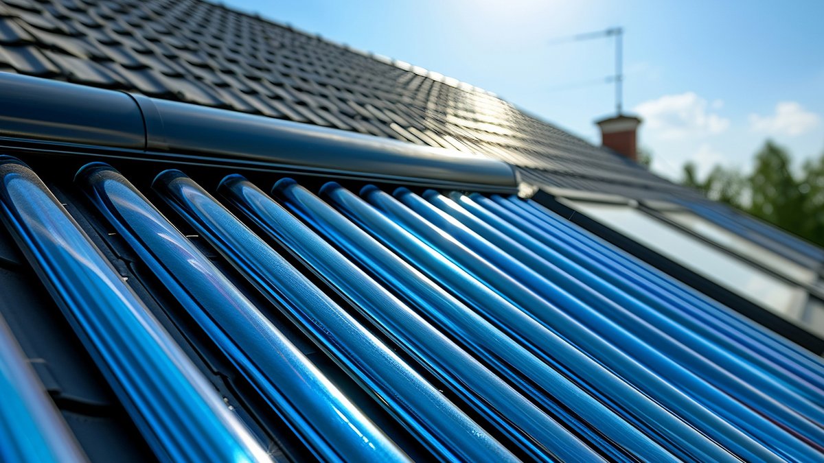 Solar Energy Heats Water at Home - solar energy heats water