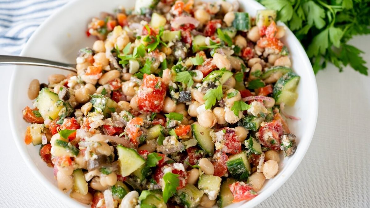Mediterranean bean salad gains popularity this summer - mediterranean bean salad