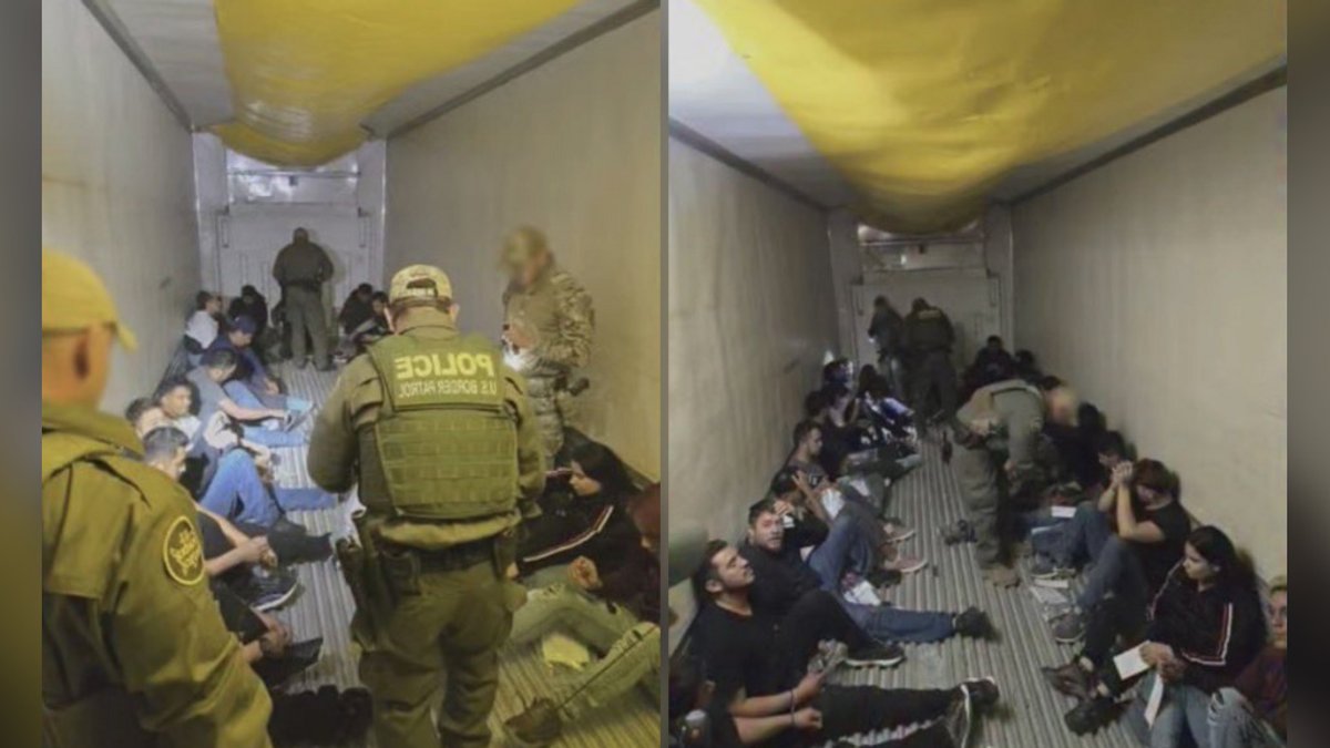 20 migrants found in tractor-trailer at Texas truck stop - human smuggling