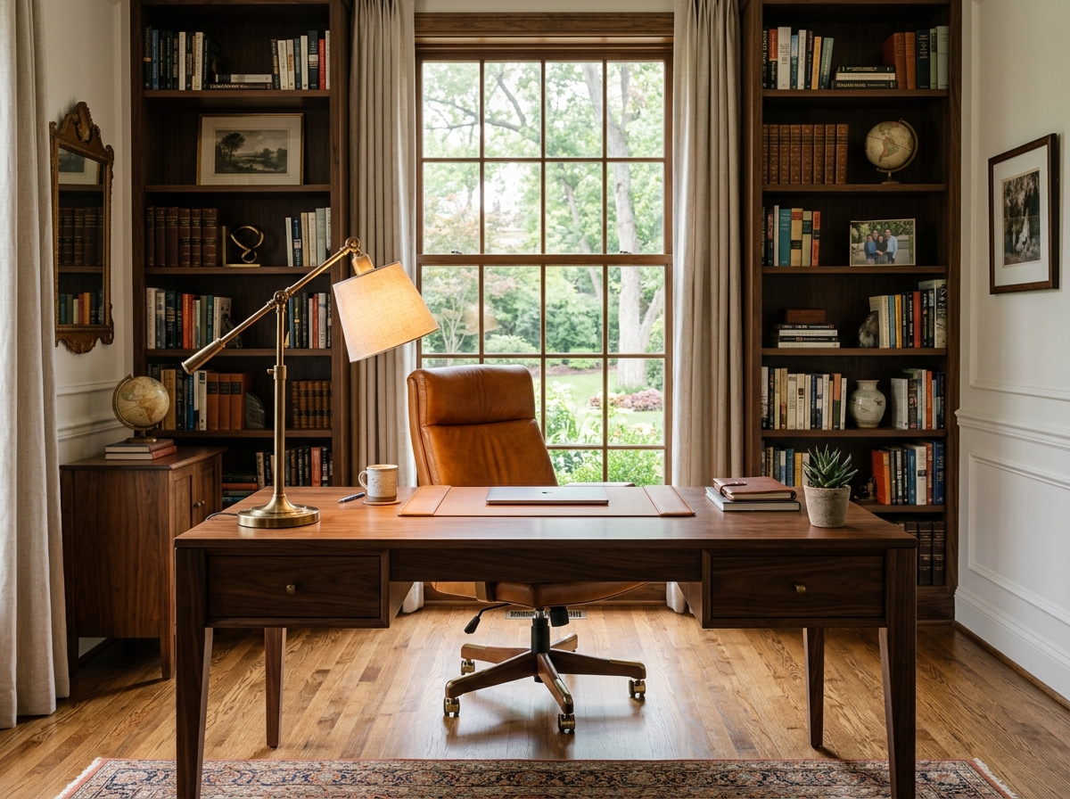 Artisan Walnut Executive Desk