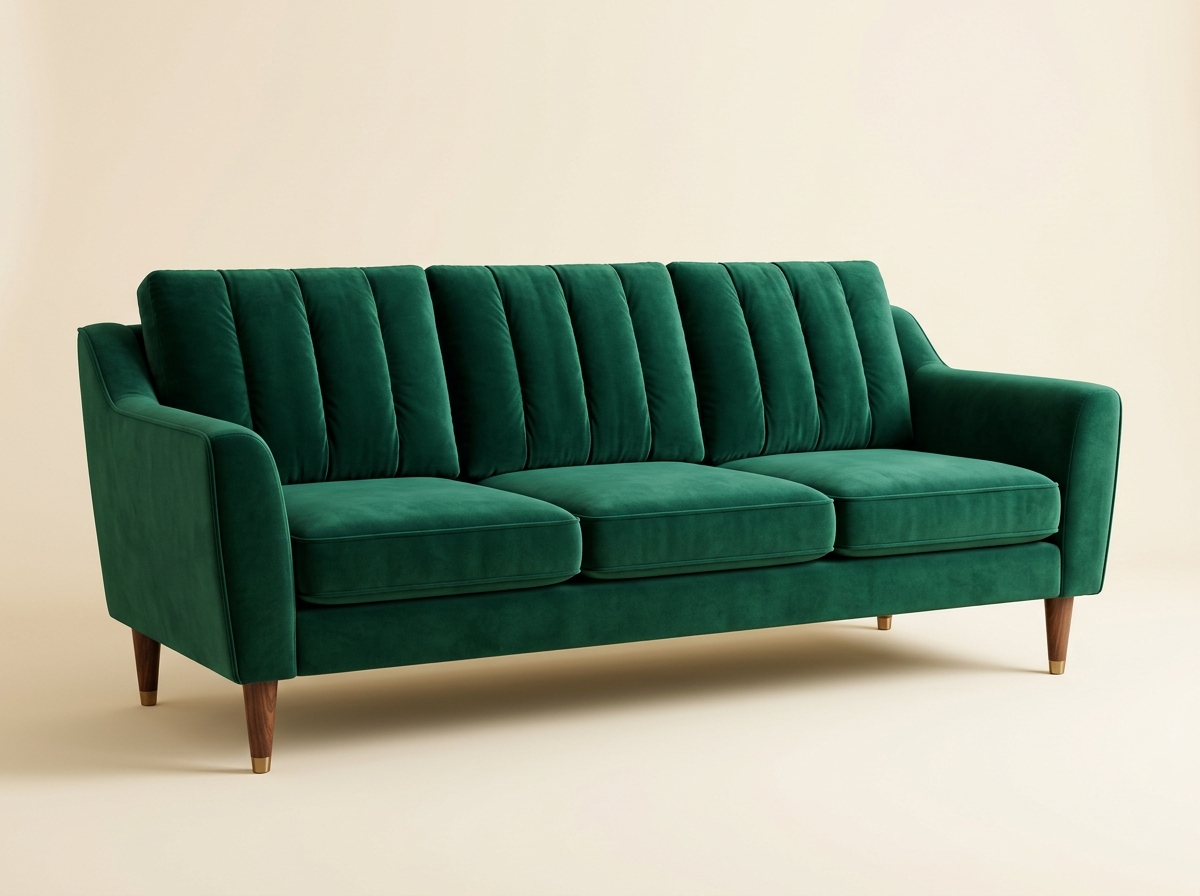 Aura Emerald Velvet Sectional