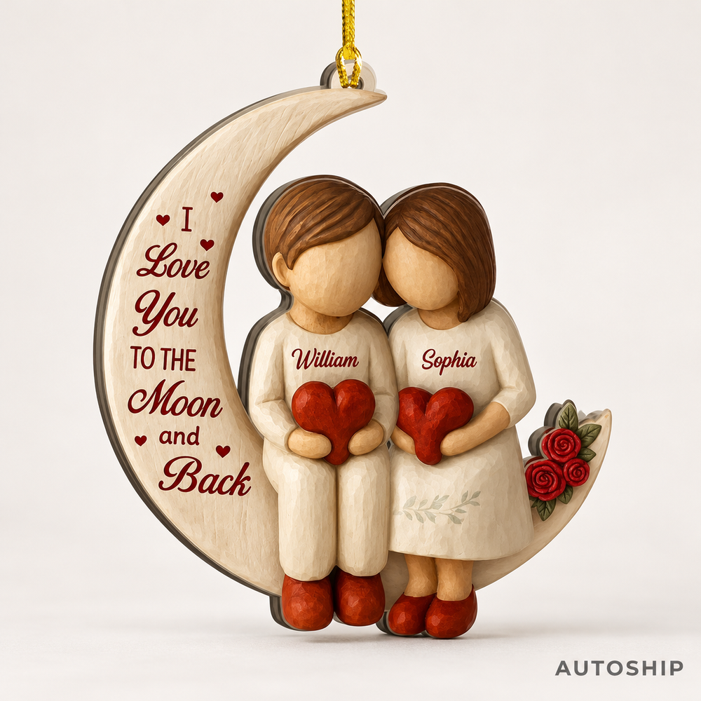 Wood Custom Shaped Ornament
2 side