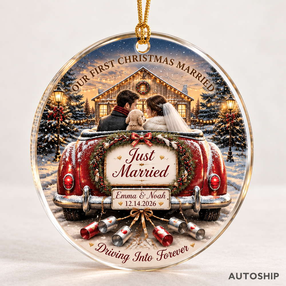 Circle wood Ornament