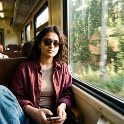 Train-window Moment