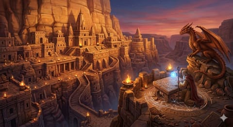 The Alchemist's Dawn - Image & Concept Art example in the Fantasy category, created with Nano Banana 2