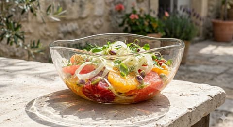 Citrus Sunburst Symphony - Image & Concept Art example in the Food category, created with Nano Banana 2