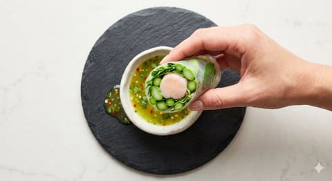 The Verdant Spring Coil - Image & Concept Art example in the Food category, created with Nano Banana 2