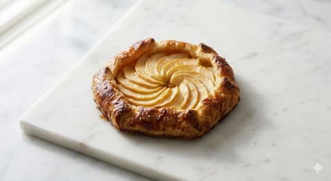 The Golden Orchard Tart - Image & Concept Art example in the Food category, created with Nano Banana 2