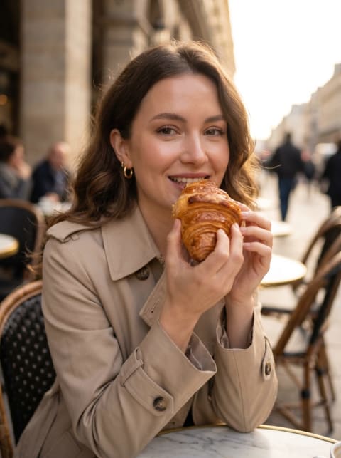 Croissant Couture - Image & Concept Art example in the Food category, created with Nano Banana 2