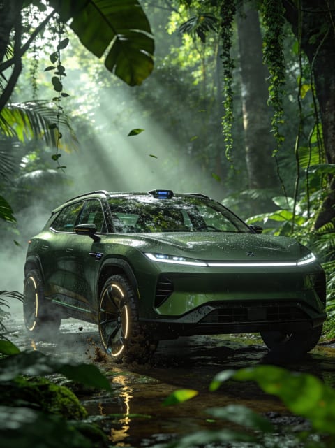 Futuristic SUV concept vehicle - Image & Concept Art example in the Automotive category, created with Seedreams 4.5