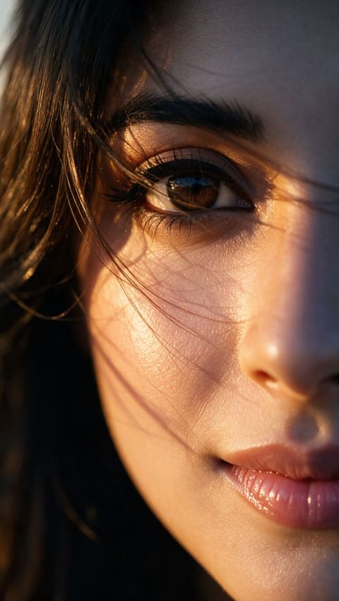 Extreme close-up macro portrait - Image & Concept Art example in the Fashion & Lifestyle category, created with Seedream 5.0