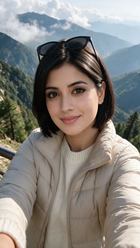 Selfie at Himalayan Mountain - Image & Concept Art example in the AI Influencer category, created with Seedream 5.0