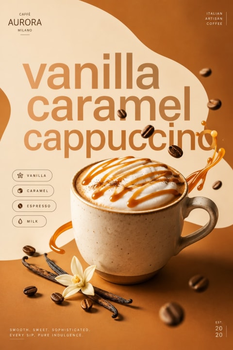 Coffee Advertising Campaign - Image & Concept Art example in the Poster category, created with ChatGPT