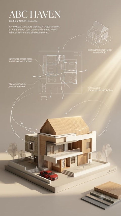 Ultra-premium architectural sales poster - Image & Concept Art example in the Poster category, created with Nano Banana 2