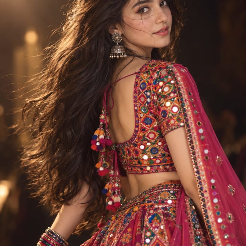 Magazine Style Navratri Portrait
