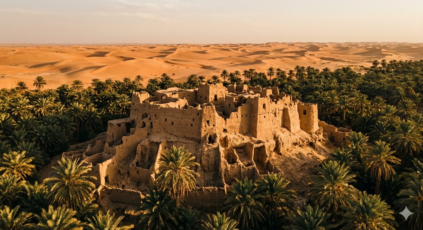 The Desert Oasis of Siwa (Egypt) - Image & Concept Art example created with Nano Banana 2 in the Travel category