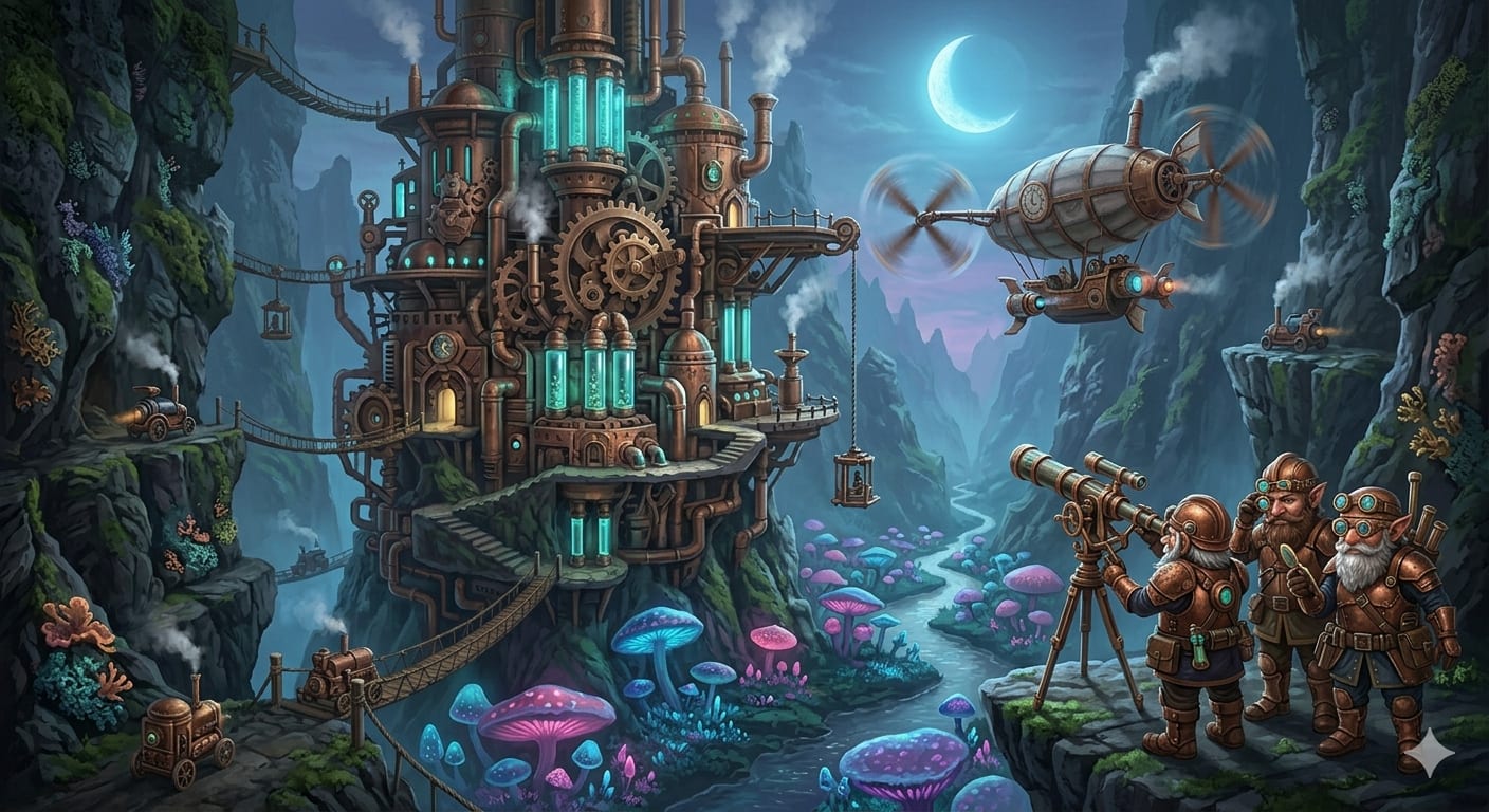 The High Elf Citadel of Lórien - Image & Concept Art example created with Nano Banana 2 in the Fantasy category