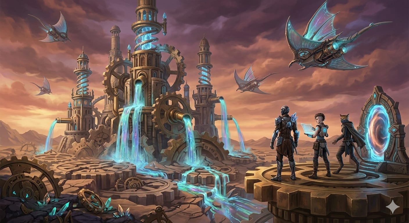 The Chronos Flow - Image & Concept Art example created with Nano Banana 2 in the Fantasy category