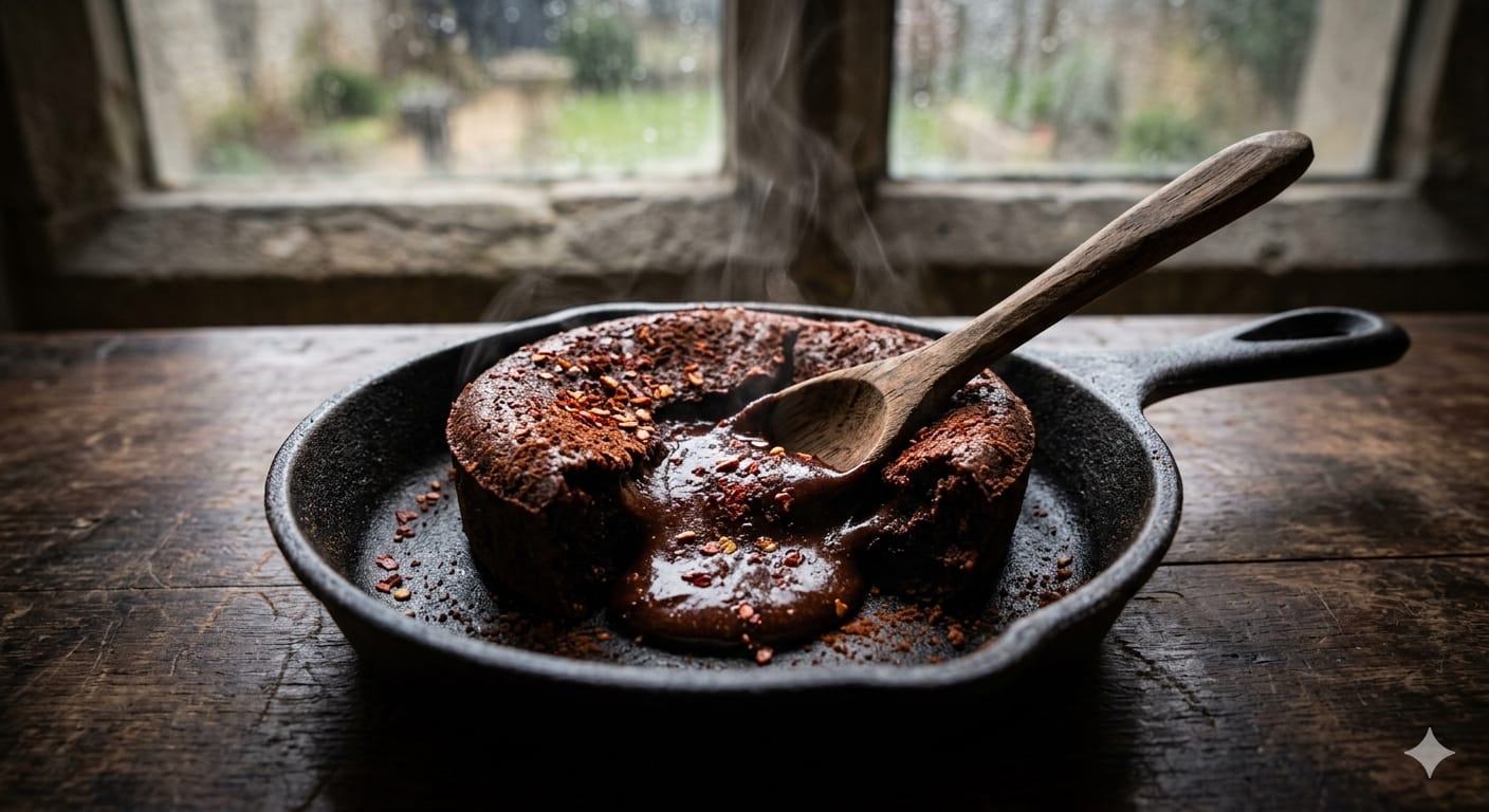 Molten Ancho Crucible - Image & Concept Art example created with Nano Banana 2 in the Food category