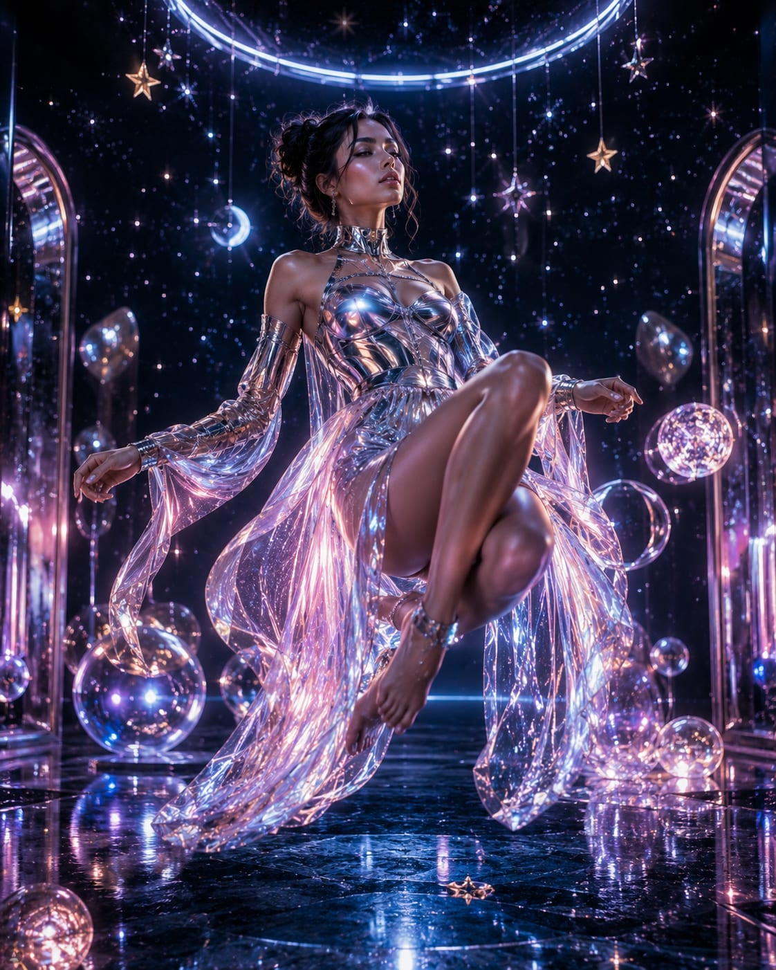 Celestial Vogue - Image & Concept Art example created with ChatGPT in the AI Influencer category