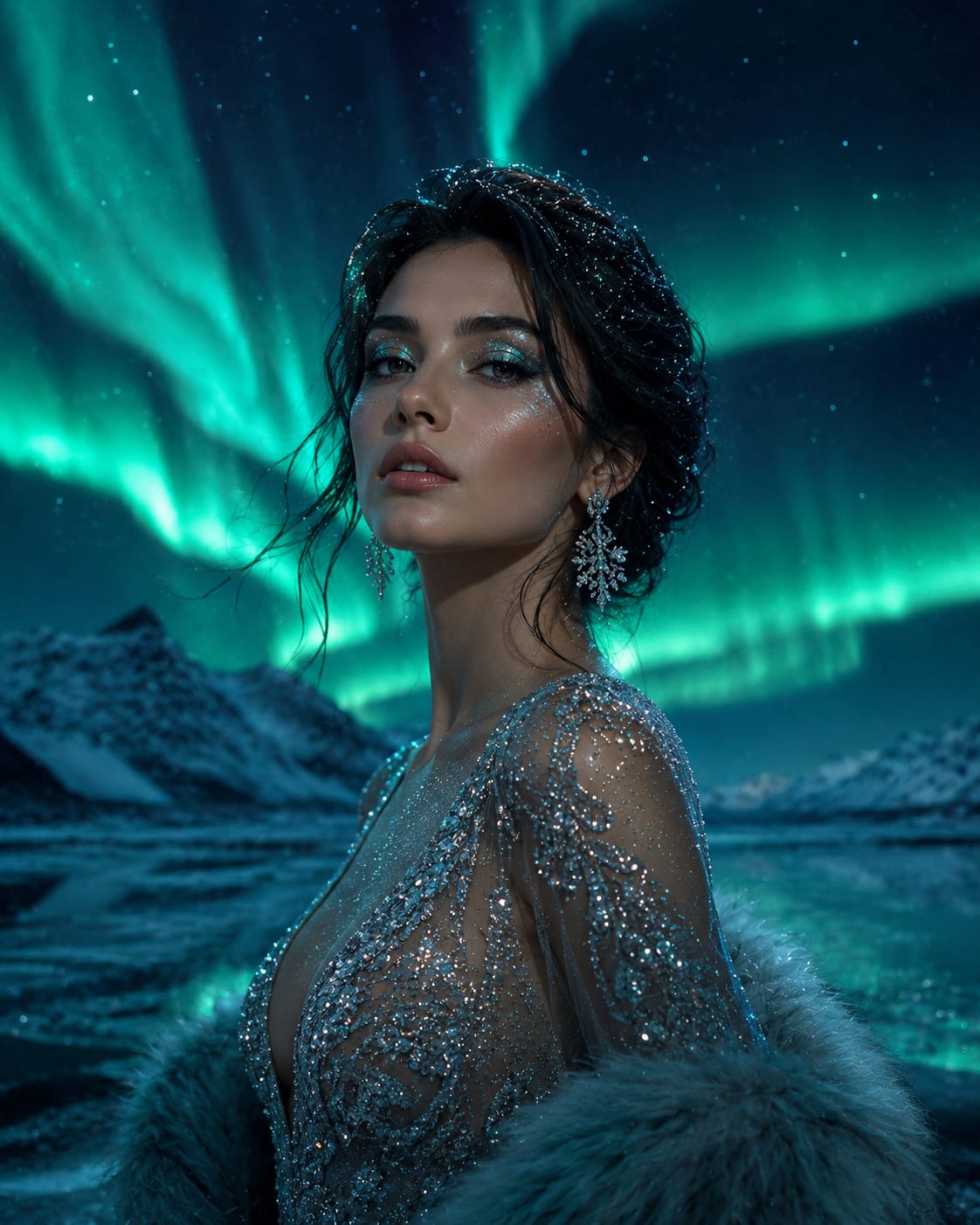 Aurora Dreamscape - Image & Concept Art example created with ChatGPT in the AI Influencer category