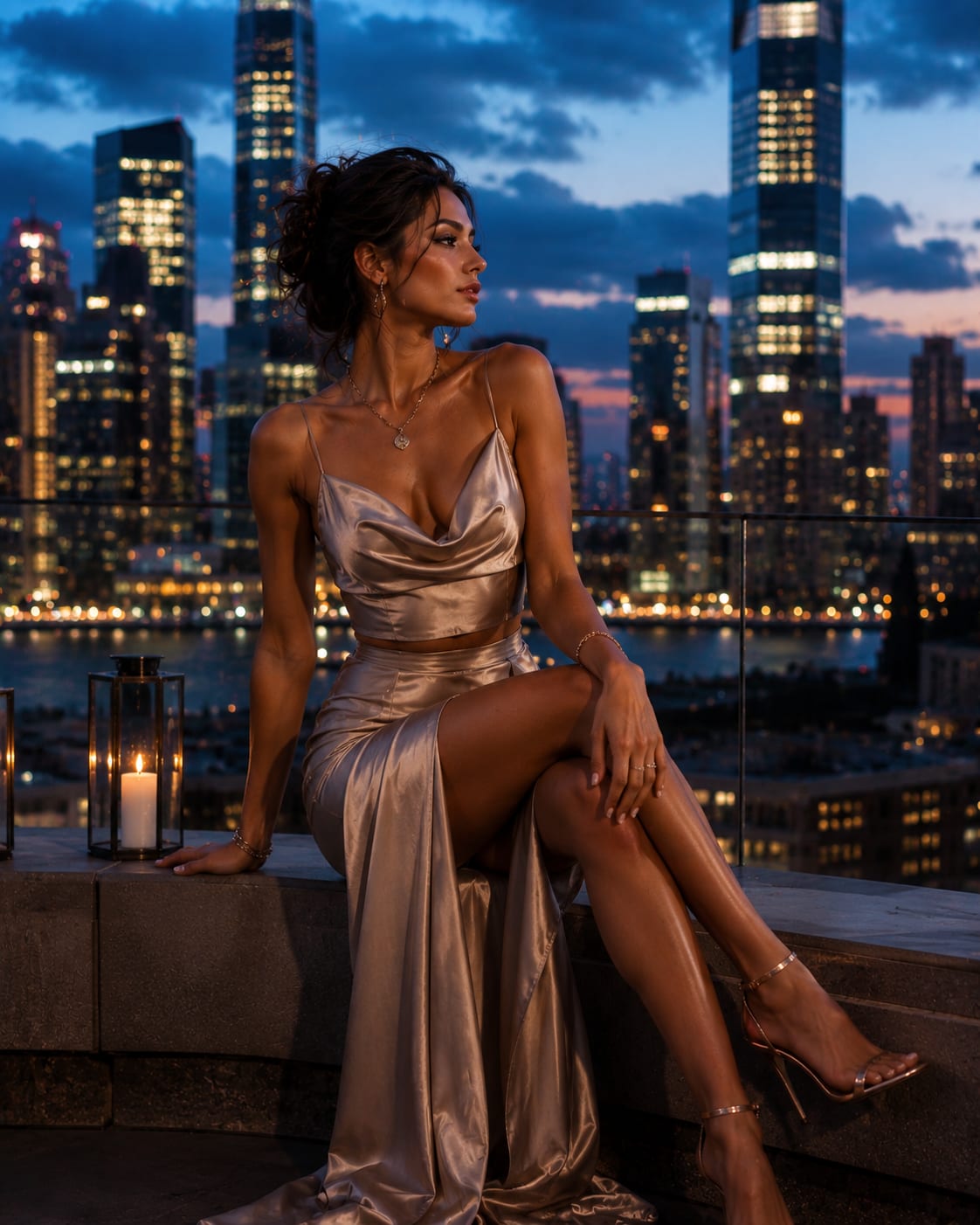 Skyline Muse - Image & Concept Art example created with ChatGPT in the Fashion & Lifestyle category