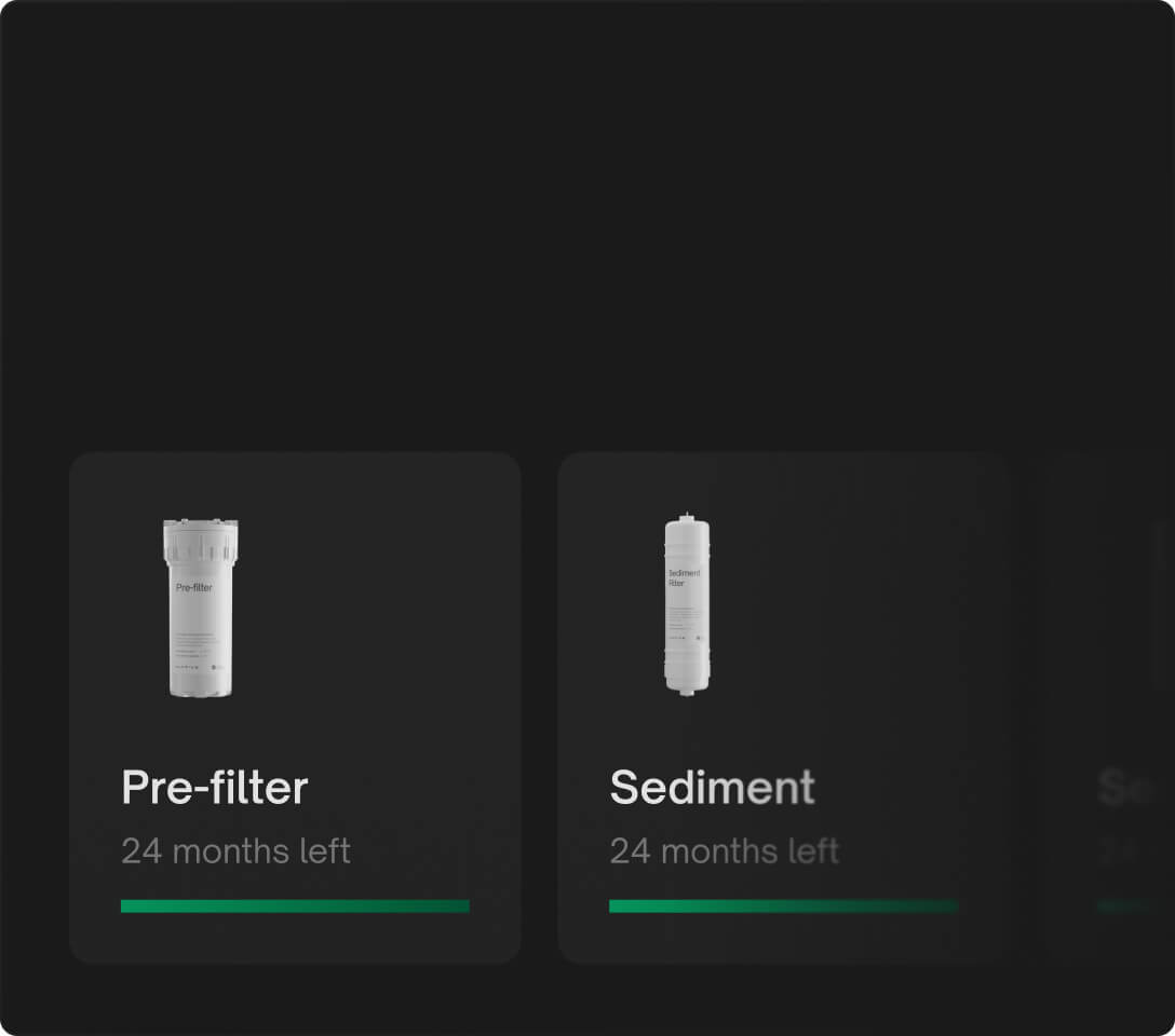 Track every filter’s health