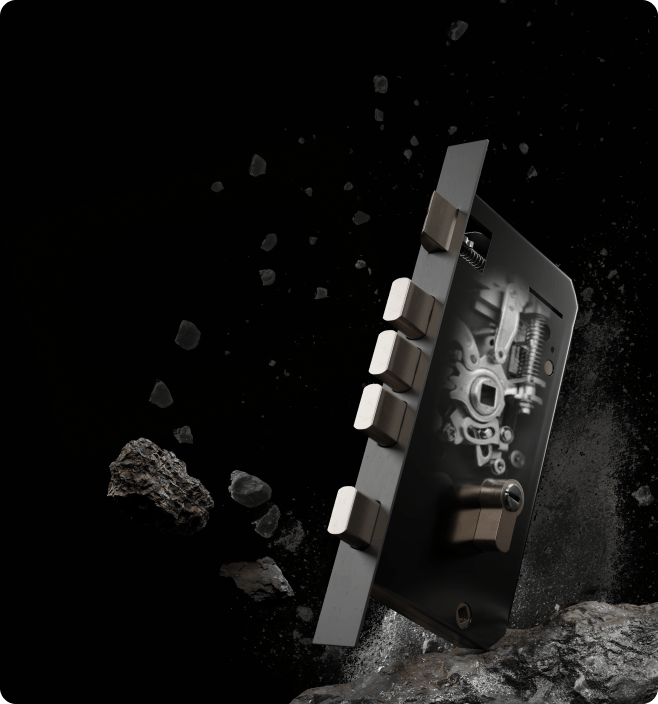 Hidden steel mortise body