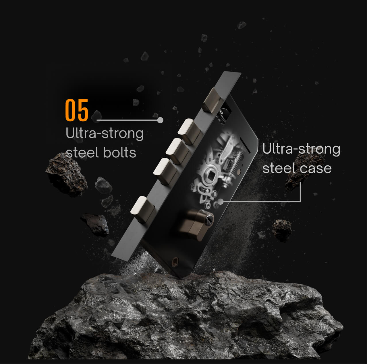 Steel Mortise Body - Industrial grade stainless steel