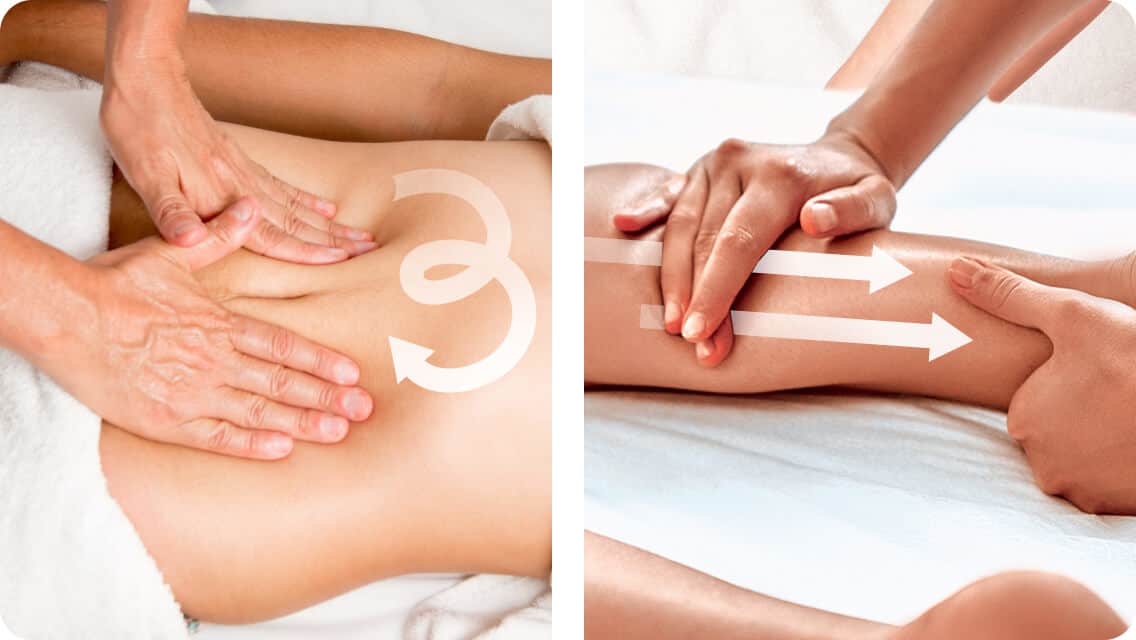 Abdomen & feet massage