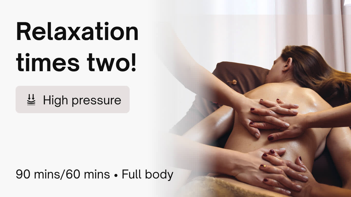 Four hands massage - Four Hands Swedish Massage (60 mins)