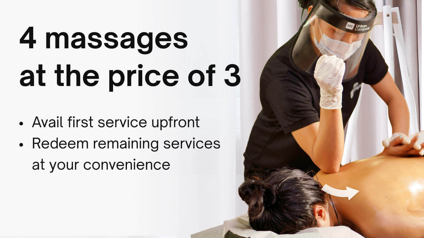 Bestseller packages - 4 sessions: Swedish Massage