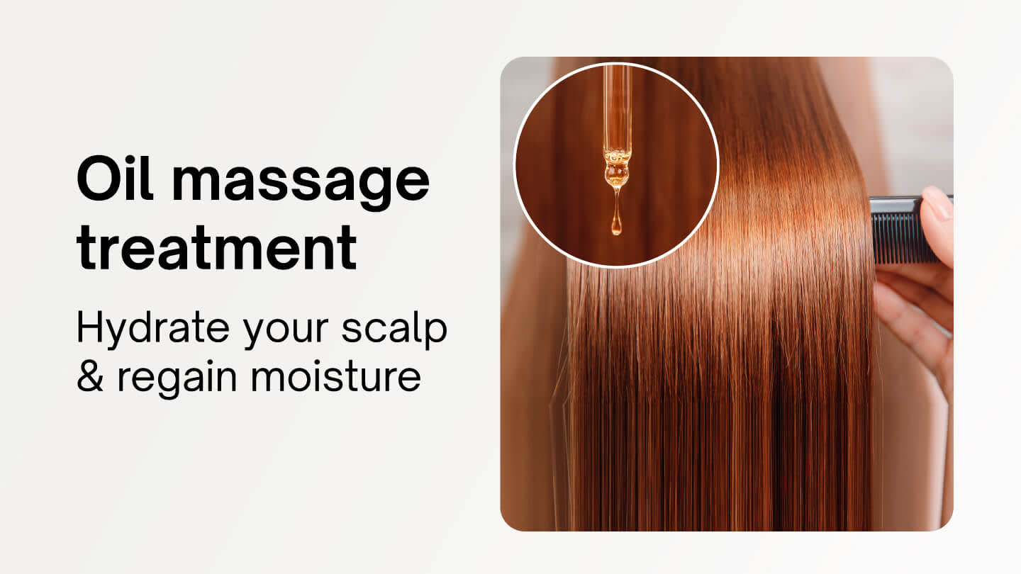 Hair spa & oil treatment - Oil massage treatment