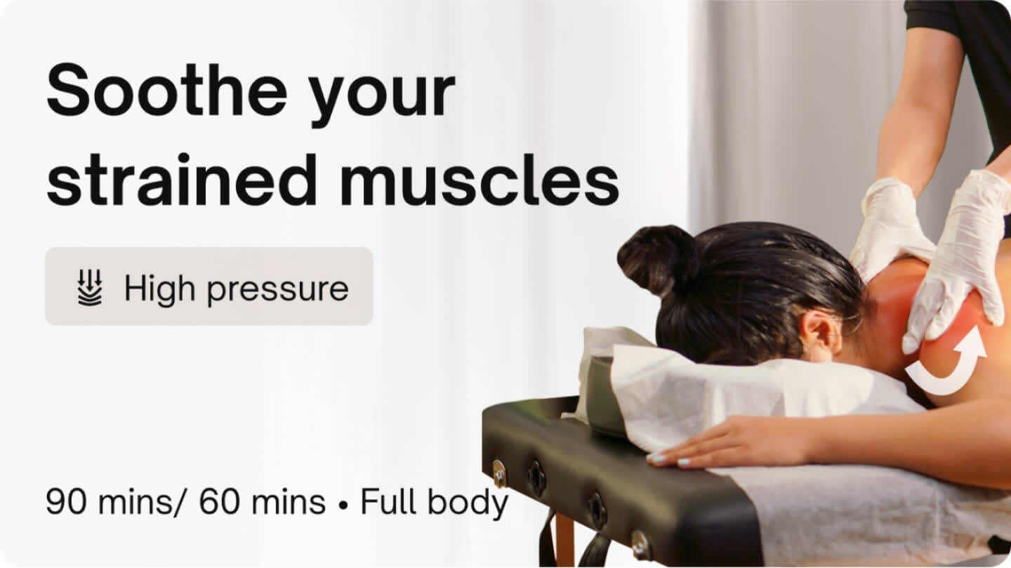 Post workout - Deep tissue post workout massage