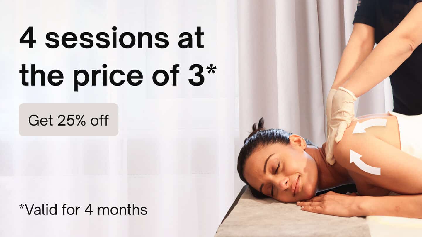 Combo deals - 4 sessions: Stress relief Swedish massage