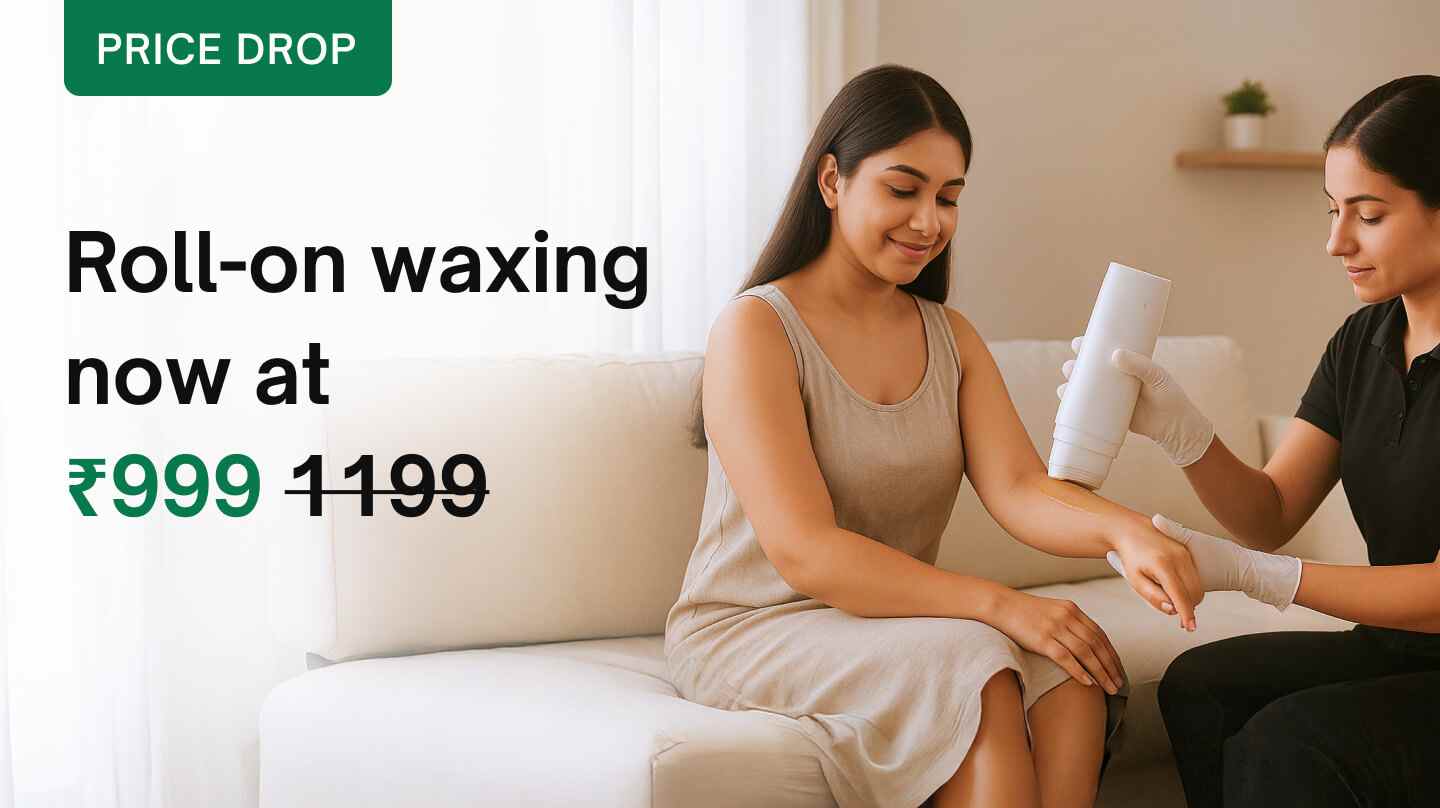Waxing & threading - Roll-on waxing (Full arms & legs, underarm)