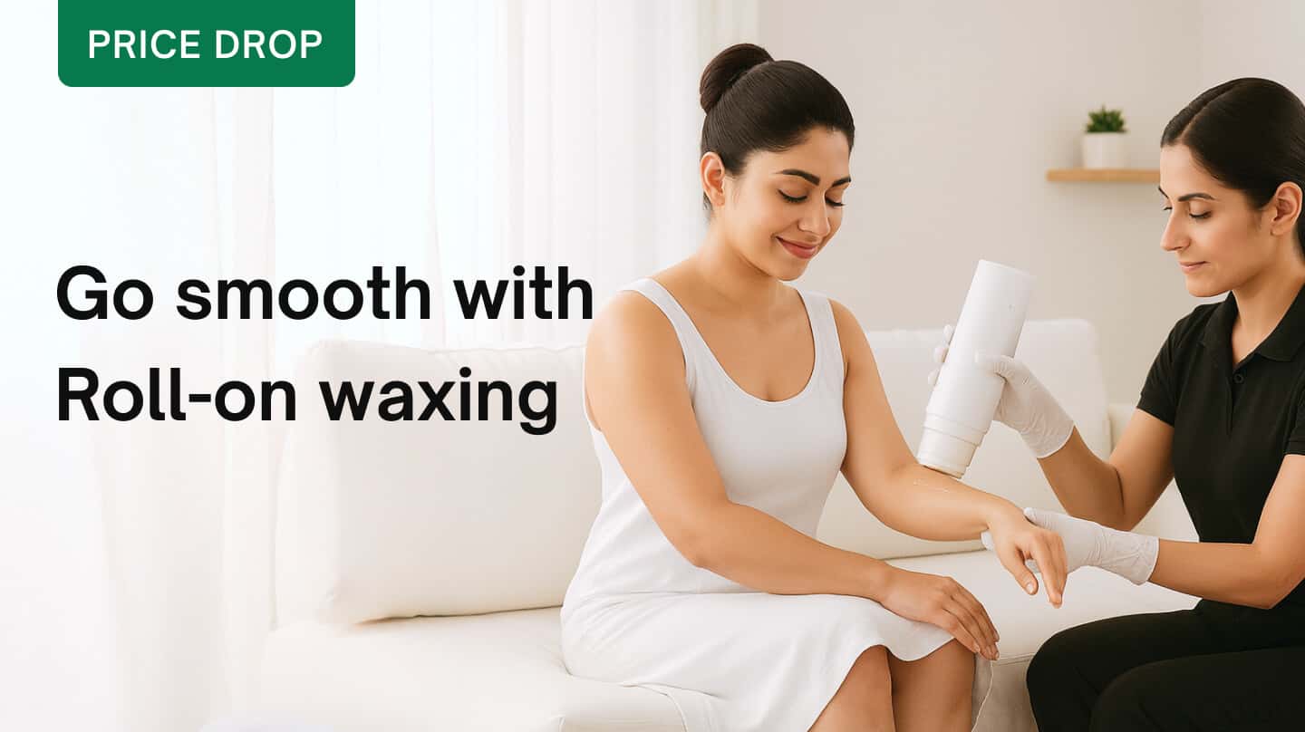 Waxing - Roll-on waxing (Full arms & legs, underarm)