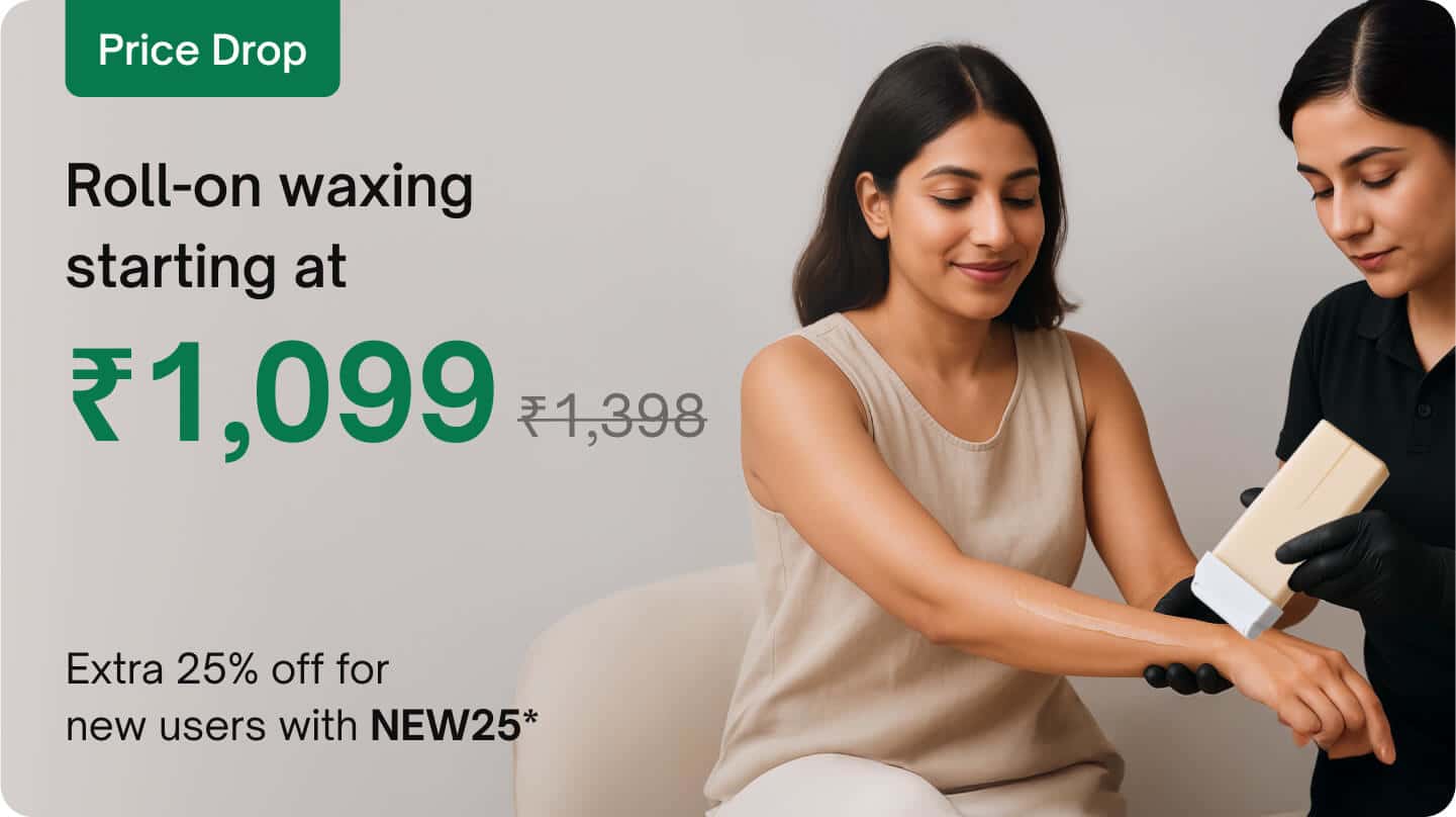Waxing & threading - Roll-on waxing (Full arms, legs & underarms)